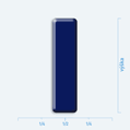 Plastick 3D nlepka - vek psmeno I