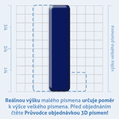 Plastick 3D nlepka - mal psmeno L