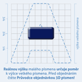 Plastick 3D nlepka - (znak) pomlka